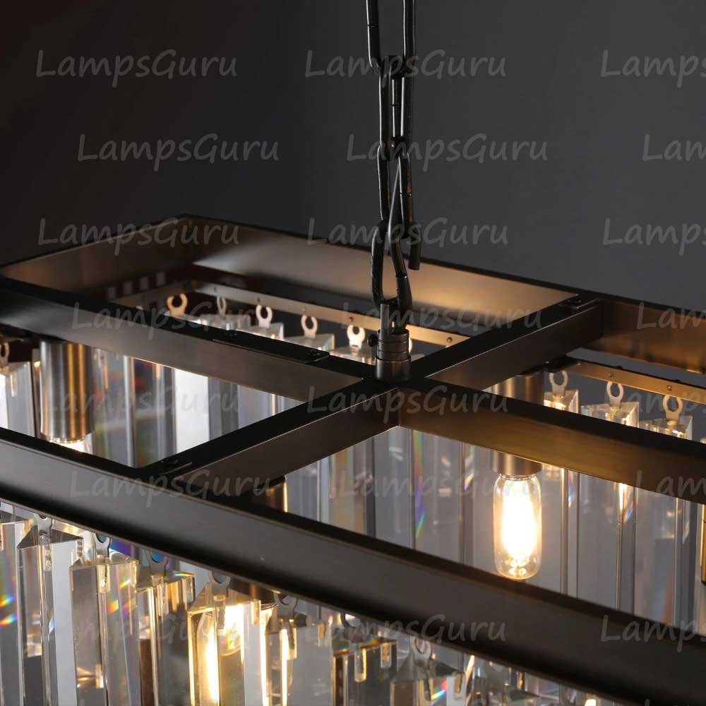 RHYSE Rectangular Chandelier 49"