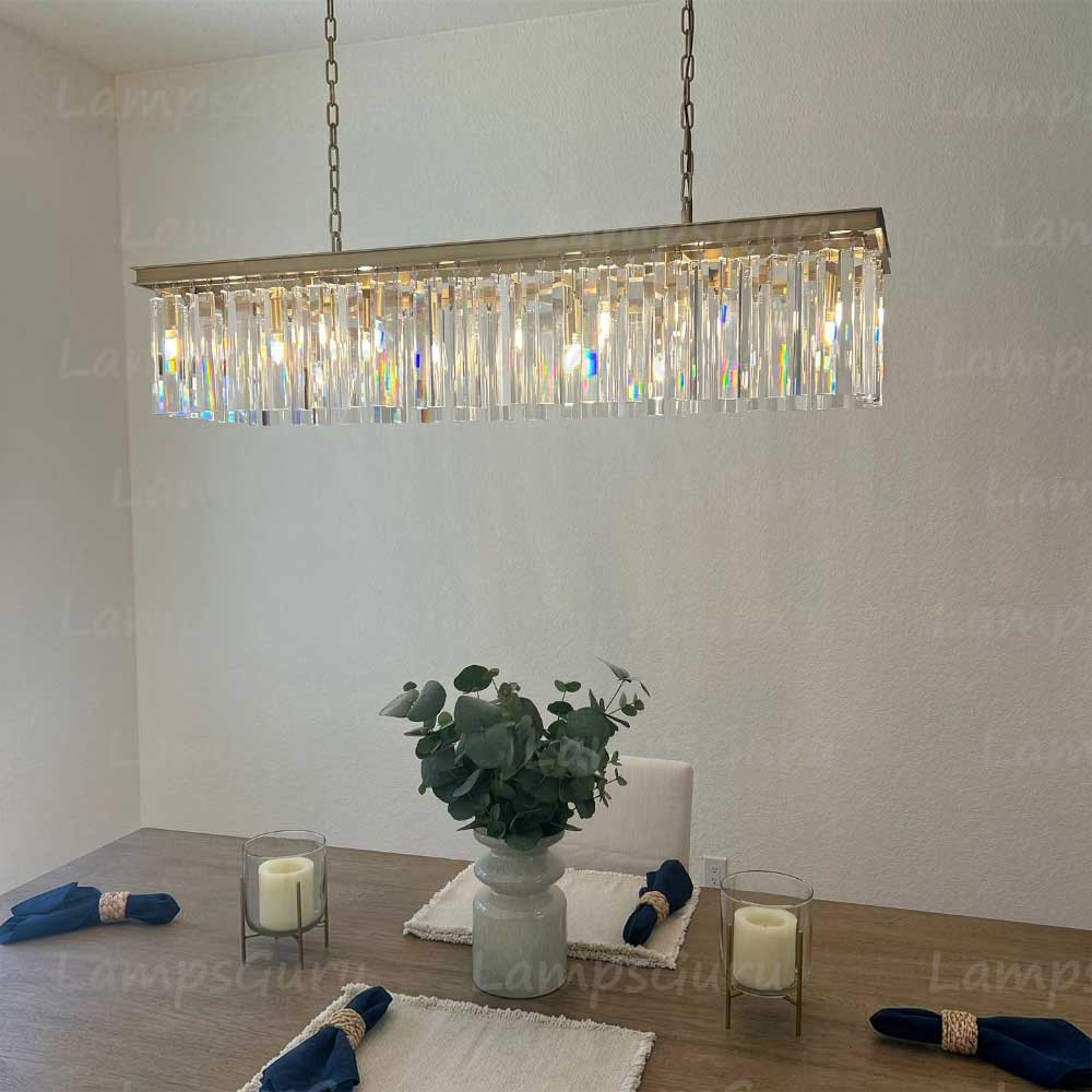 RHYSE Rectangular Chandelier 49"