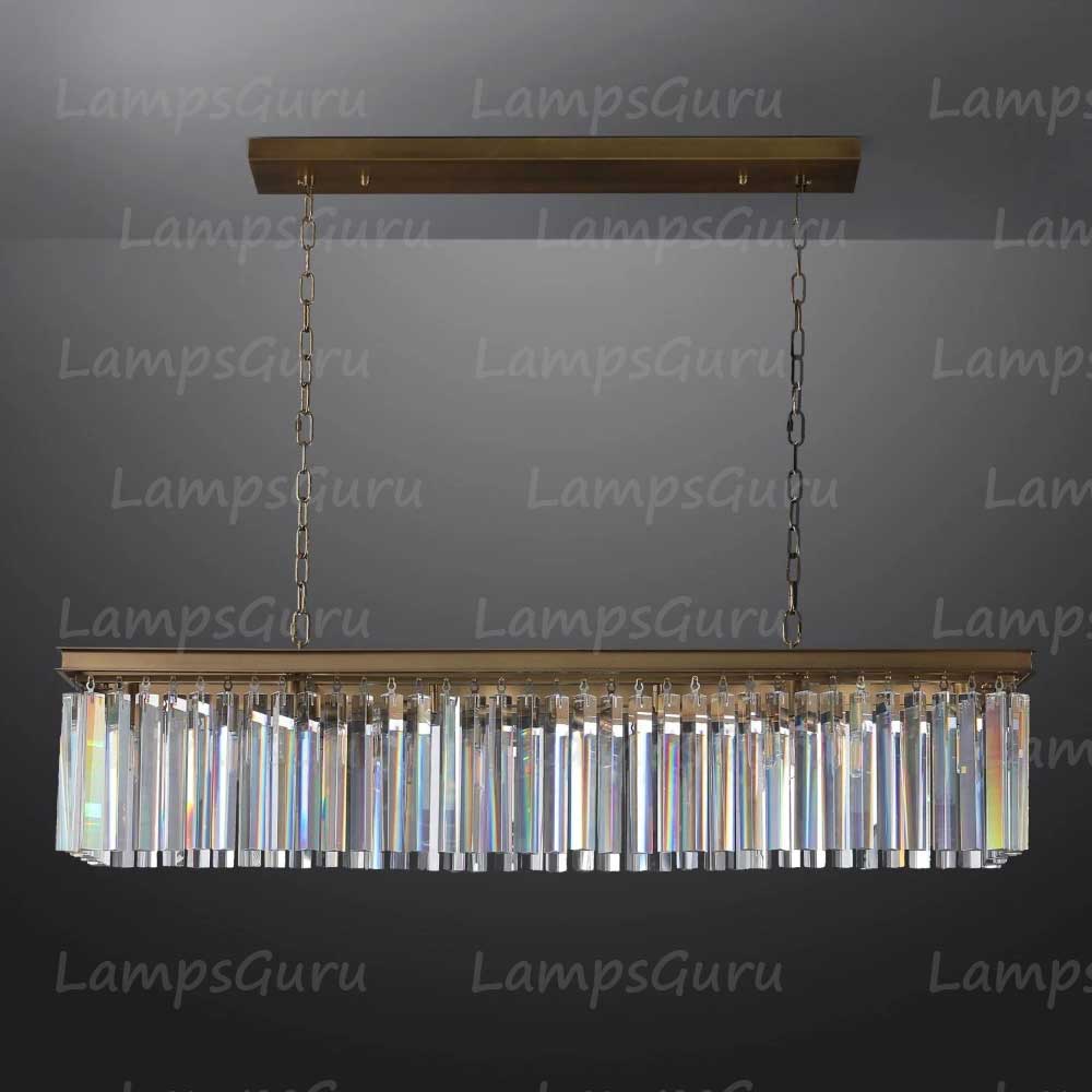 RHYSE Rectangular Chandelier 49"