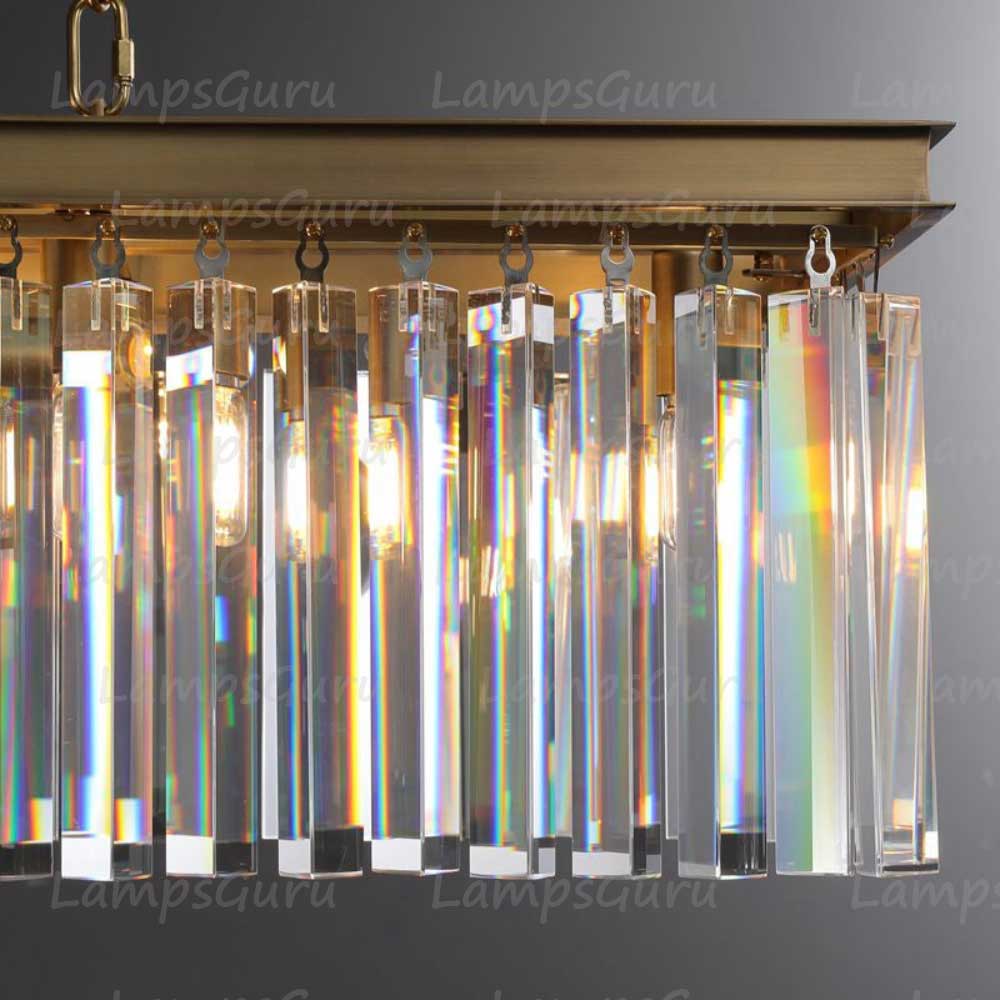 RHYSE Rectangular Chandelier 49"