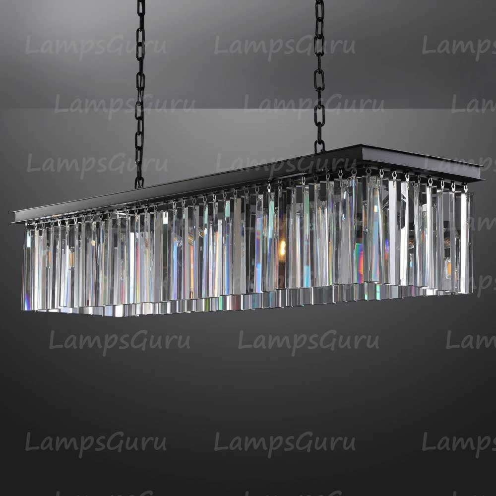 RHYSE Rectangular Chandelier 49"