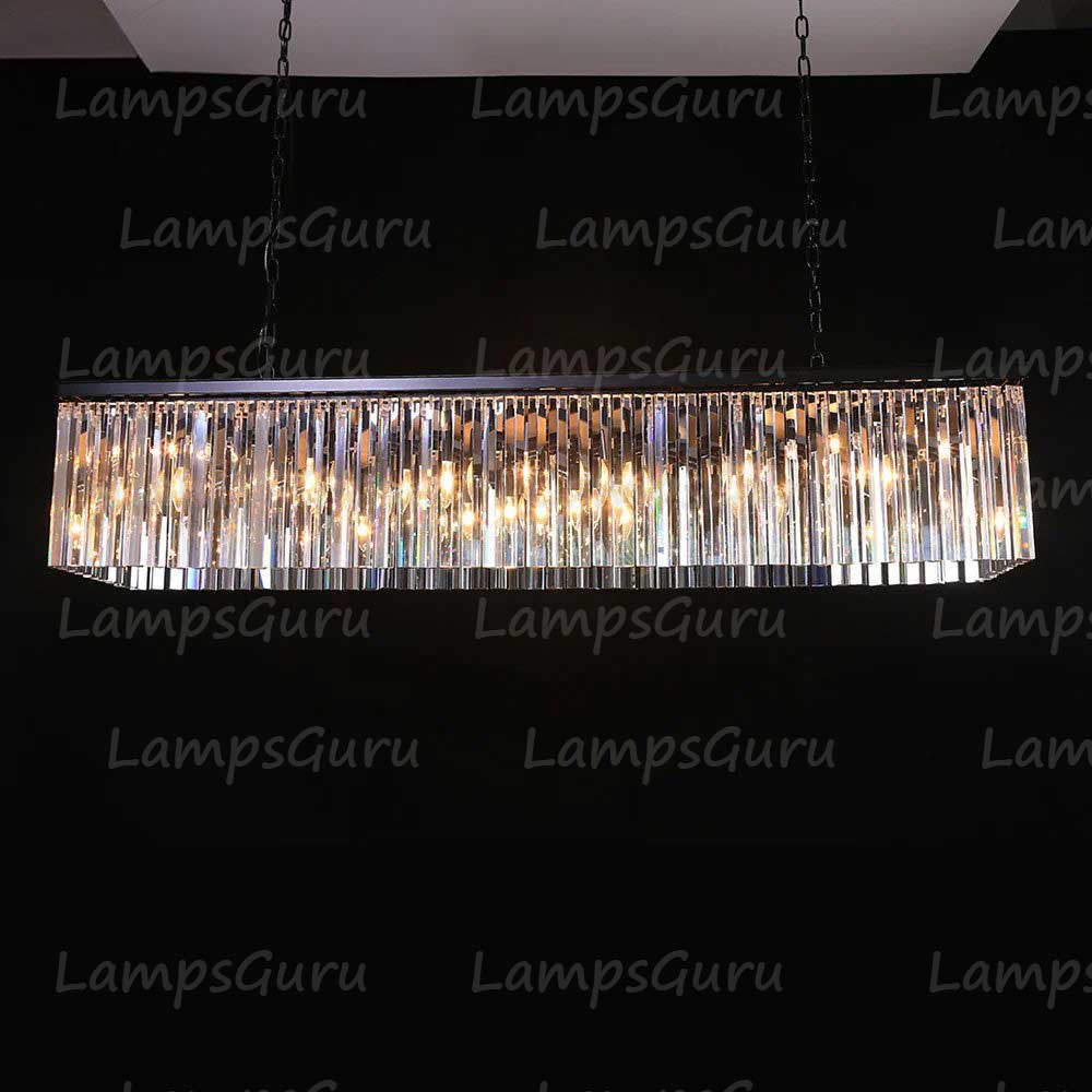 RHYSE Rectangular Chandelier 60"