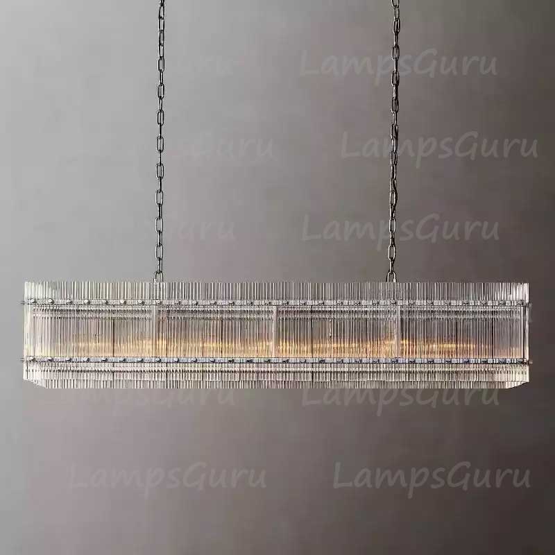 San Marcon Rectangular Chandelier 54"