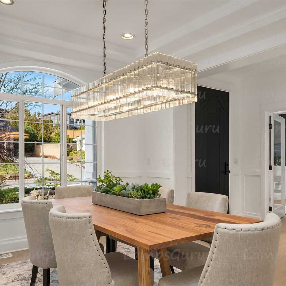 San Marcon Rectangular Chandelier 54"