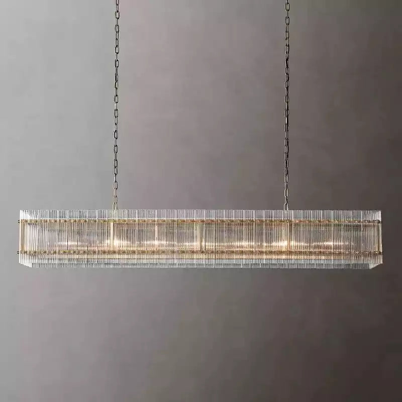San Marcon Modern Rectangular Chandelier 72"