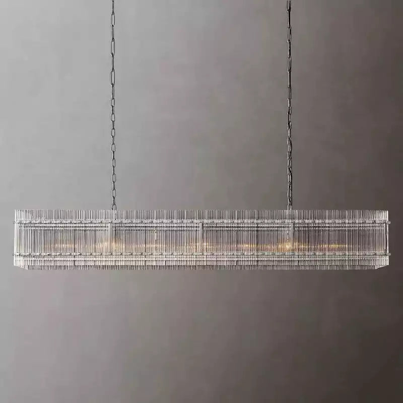 San Marcon Modern Rectangular Chandelier 72"