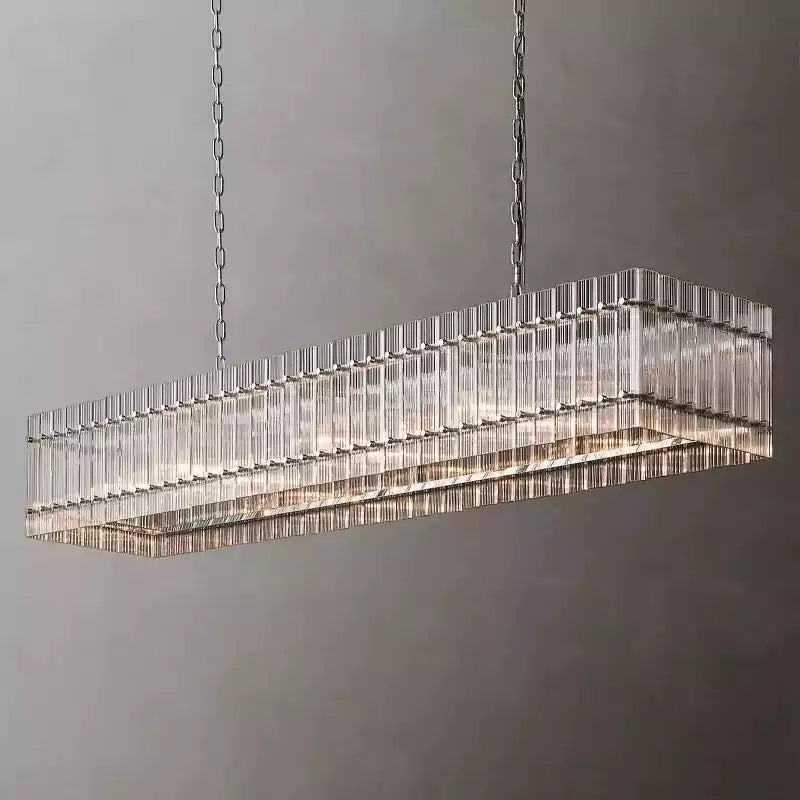San Marcon Modern Rectangular Chandelier 72"