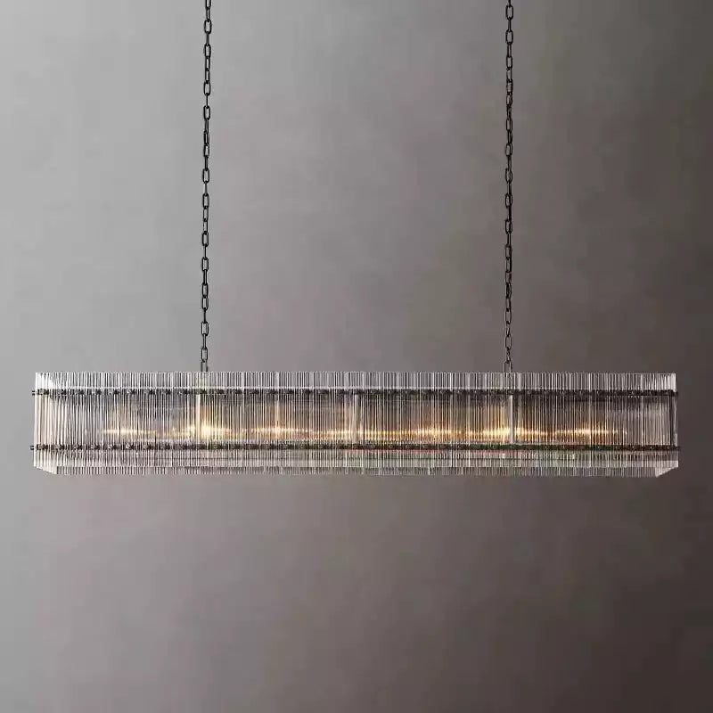 San Marcon Modern Rectangular Chandelier 72"