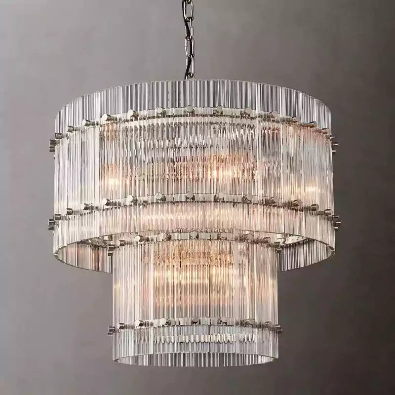 San Marcon Two Tier Round Chandelier 22"