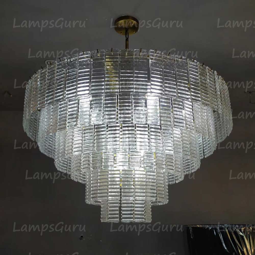 Sireney Clear Glass Round Chandelier 41"