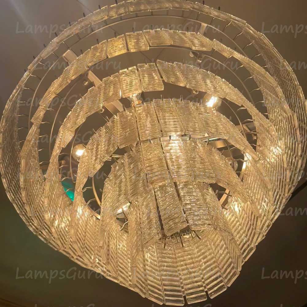 Sireney Clear Glass Round Chandelier 41"