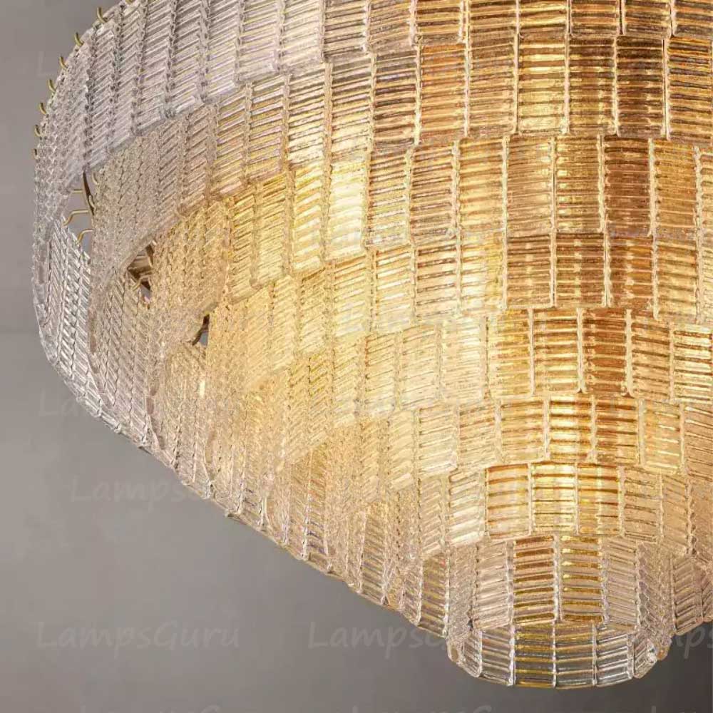 Sireney Clear Glass Round Chandelier 52"