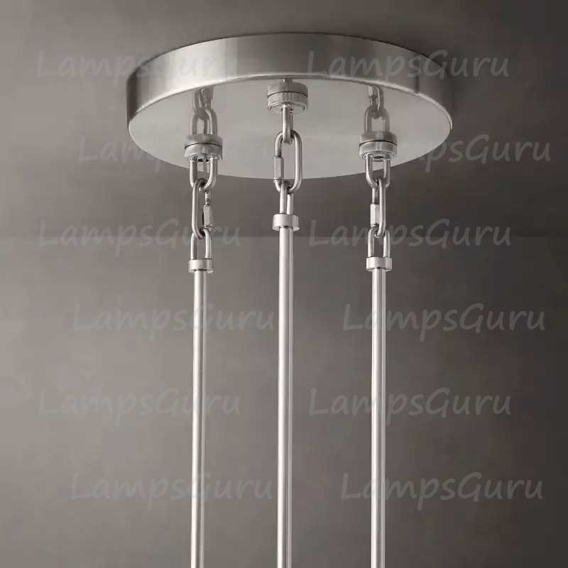 Sireney Clear Glass Round Chandelier 65"