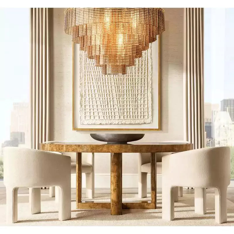 Sireney Clear Glass Round Chandelier 41"
