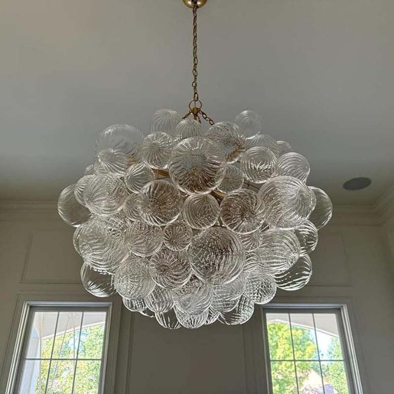 LG Taliay Swirled Glass Globe Chandlier