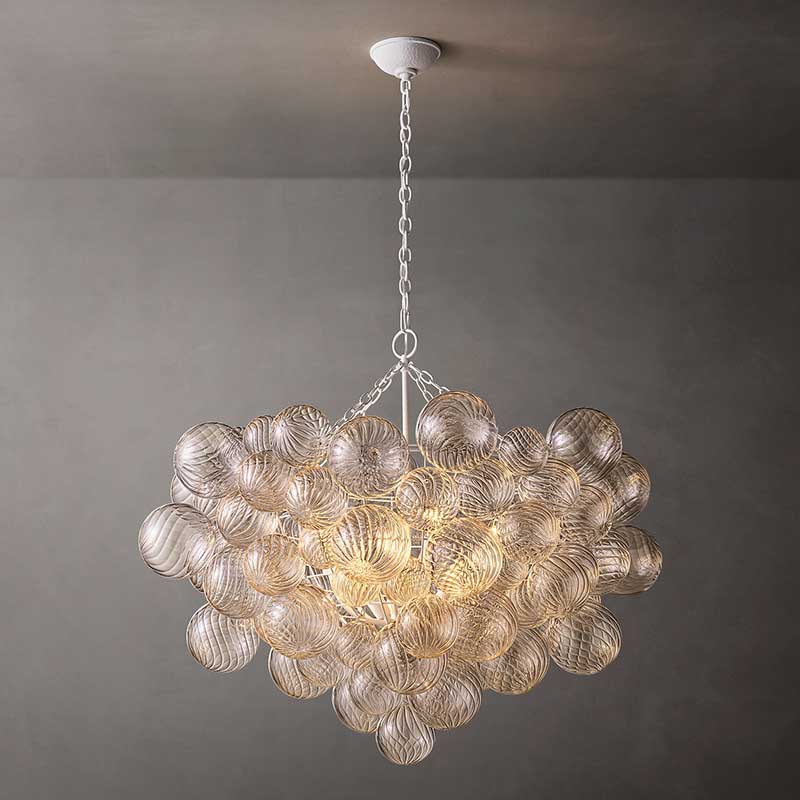 Taliay Swirled Glass Globe Chandlier