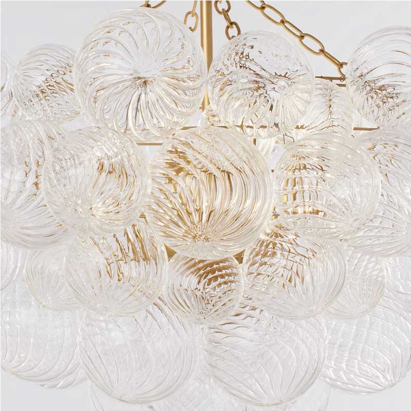 Taliay Swirled Glass Globe Chandlier