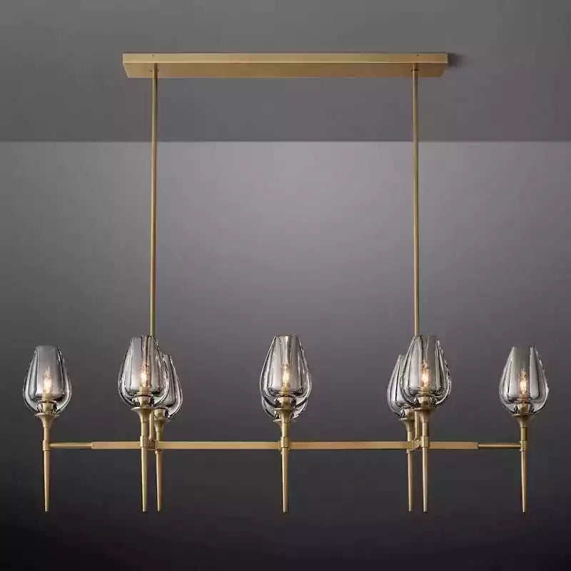 Tulipe Linear Chandelier 52"