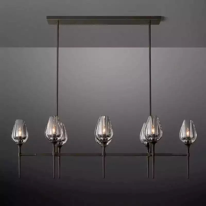 Tulipe Linear Chandelier 52"