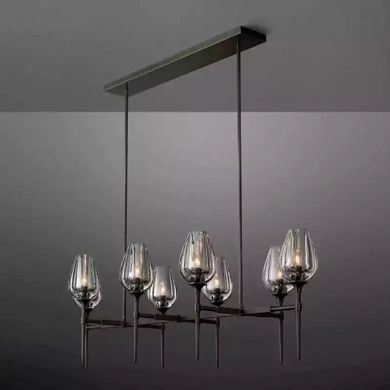 Tulipe Linear Chandelier 52"