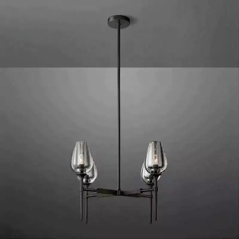 Tulipe Round Chandelier 27"