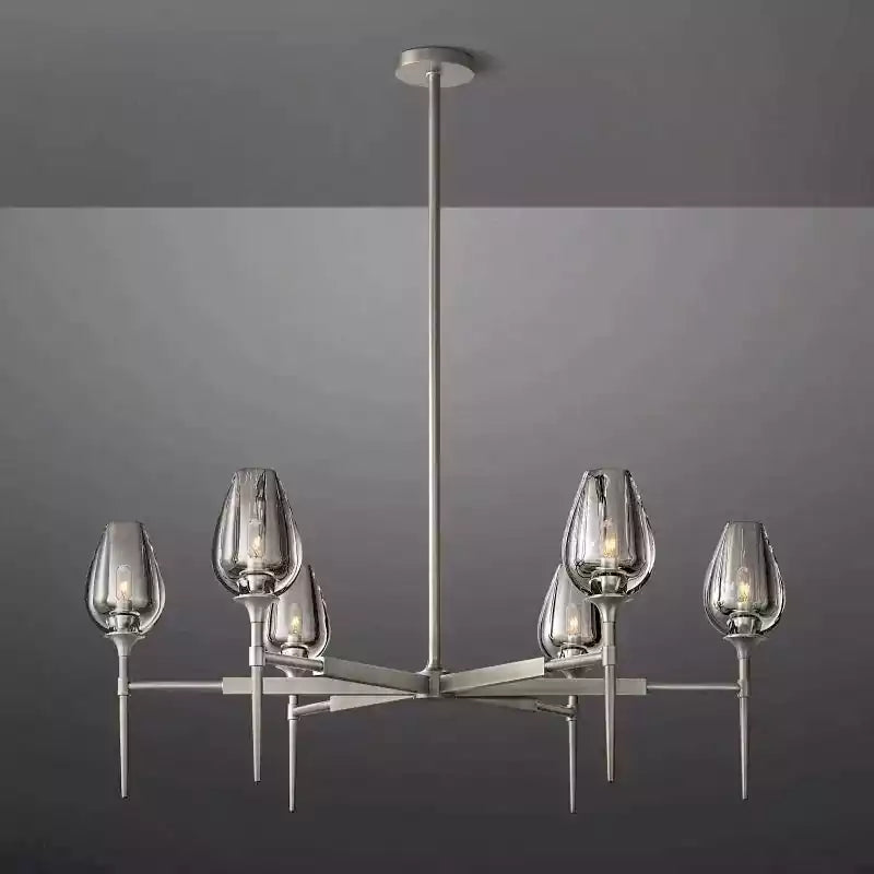 Tulipe Round Chandelier 42"