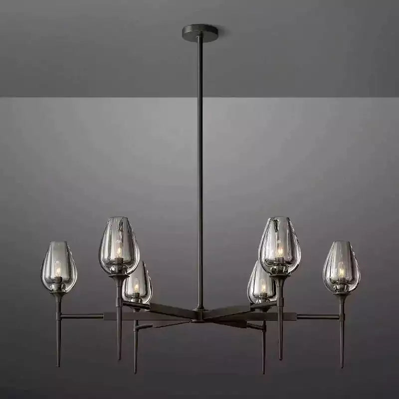 Tulipe Round Chandelier 42"