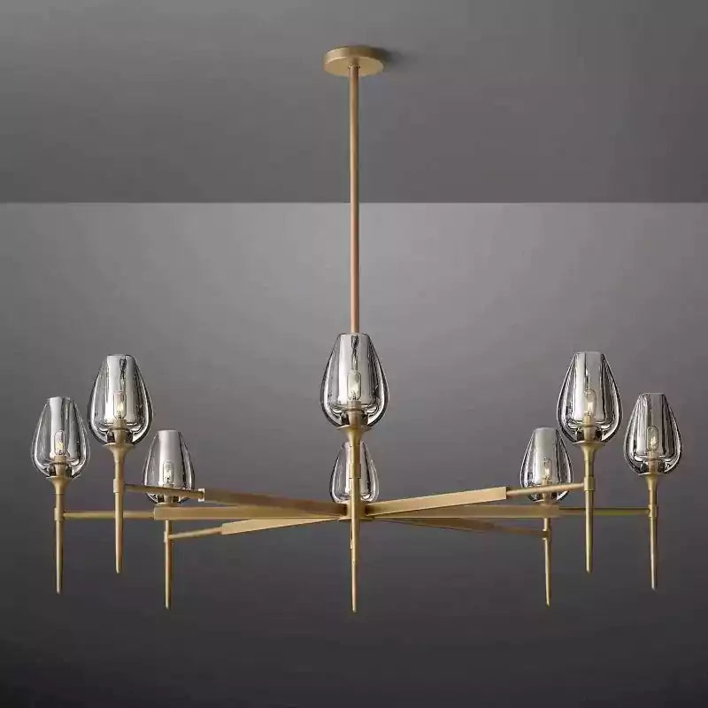 Tulipe Round Chandelier 54"
