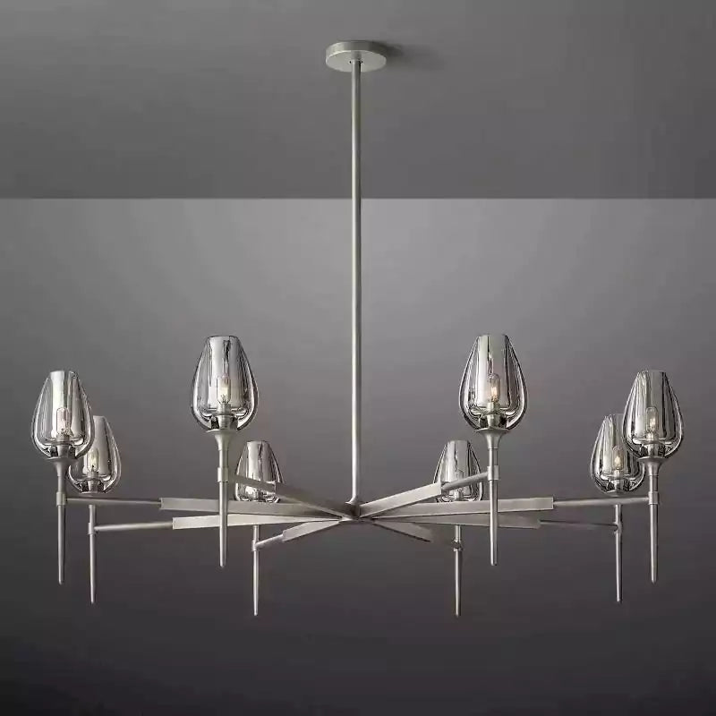 Tulipe Round Chandelier 54"