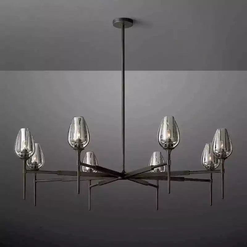 Tulipe Round Chandelier 54"