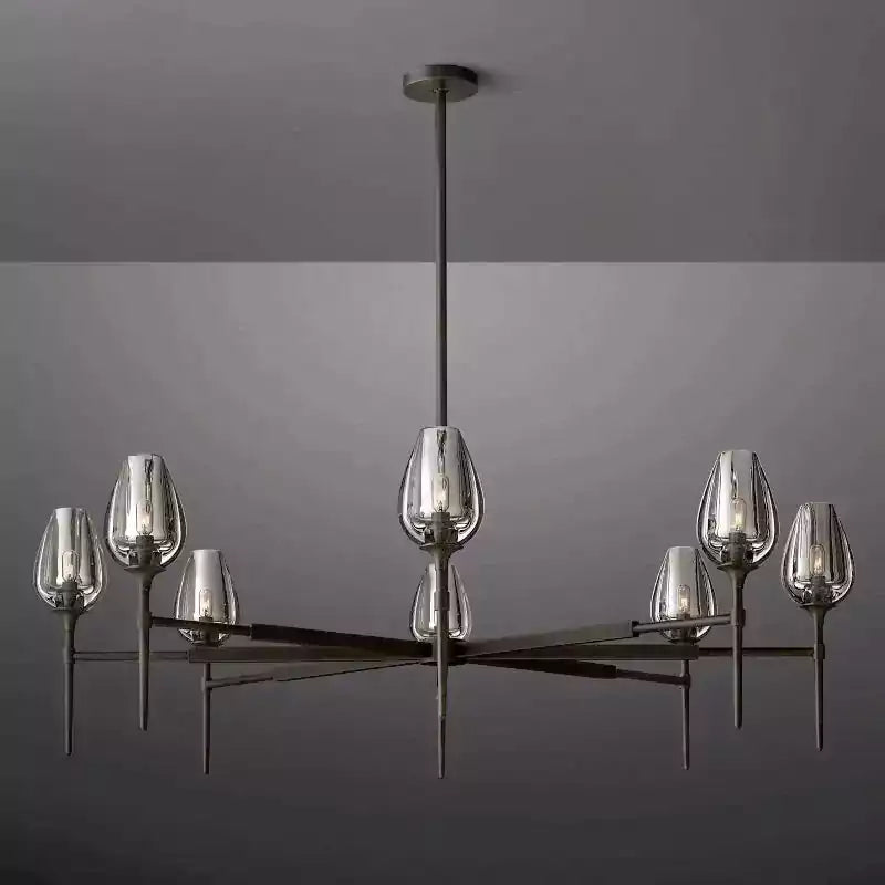 Tulipe Round Chandelier 54"