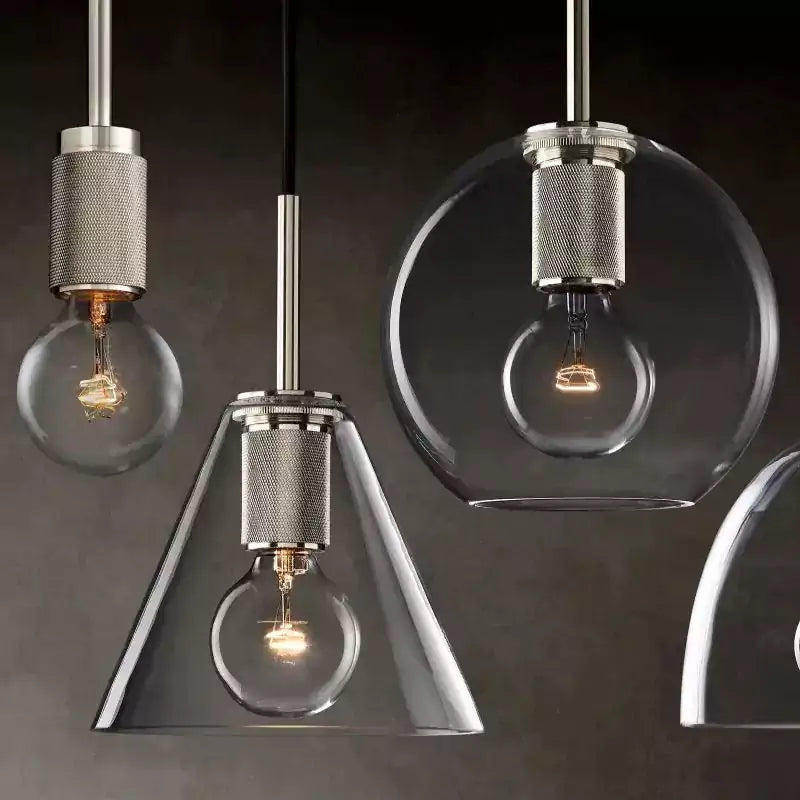 Utilitairey Glass Slope Shade Pendant