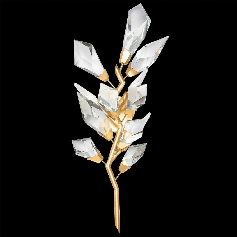 Addison Gold Leafed 27" Crystal Sconce