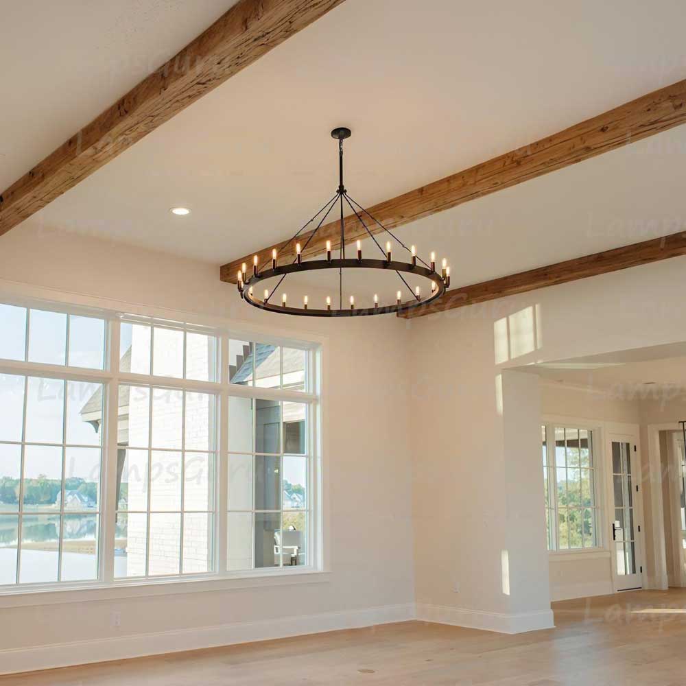 Caminoy Vintage Filament Round Chandelier 50"