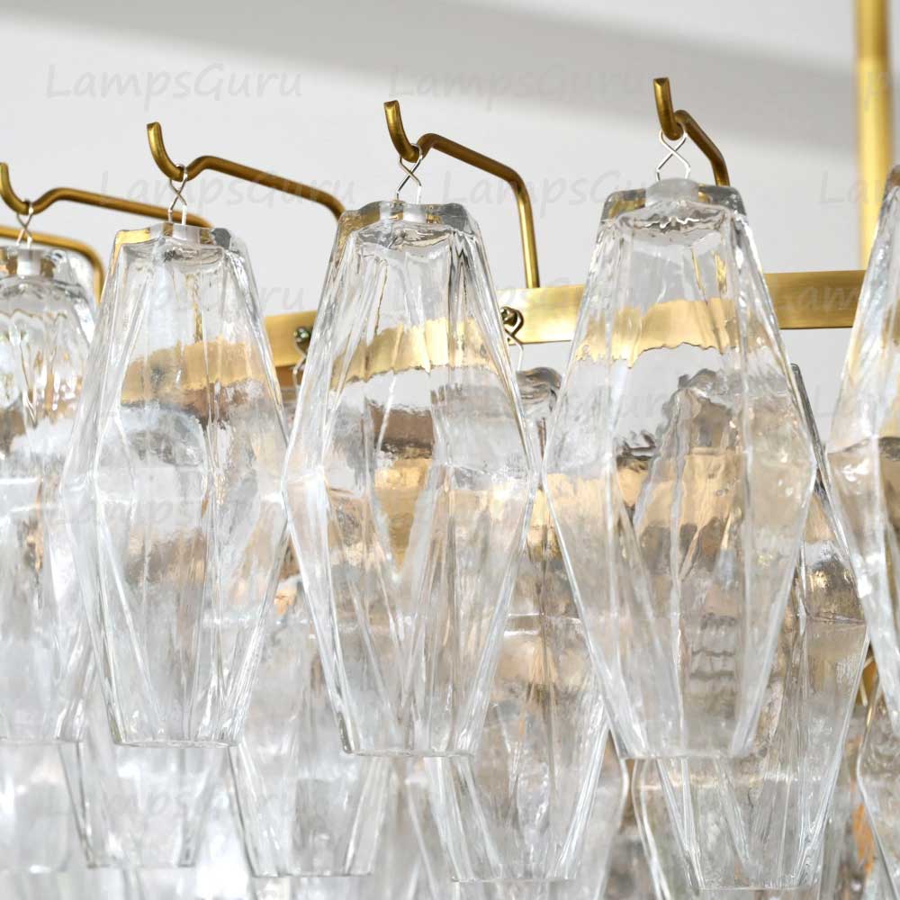 Chiaray Clear Glass Tiered Round Chandelier 47"