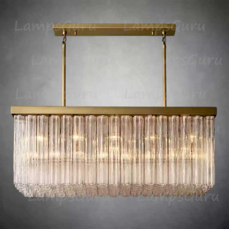 Cieloy Rectangular Chandelier 54"