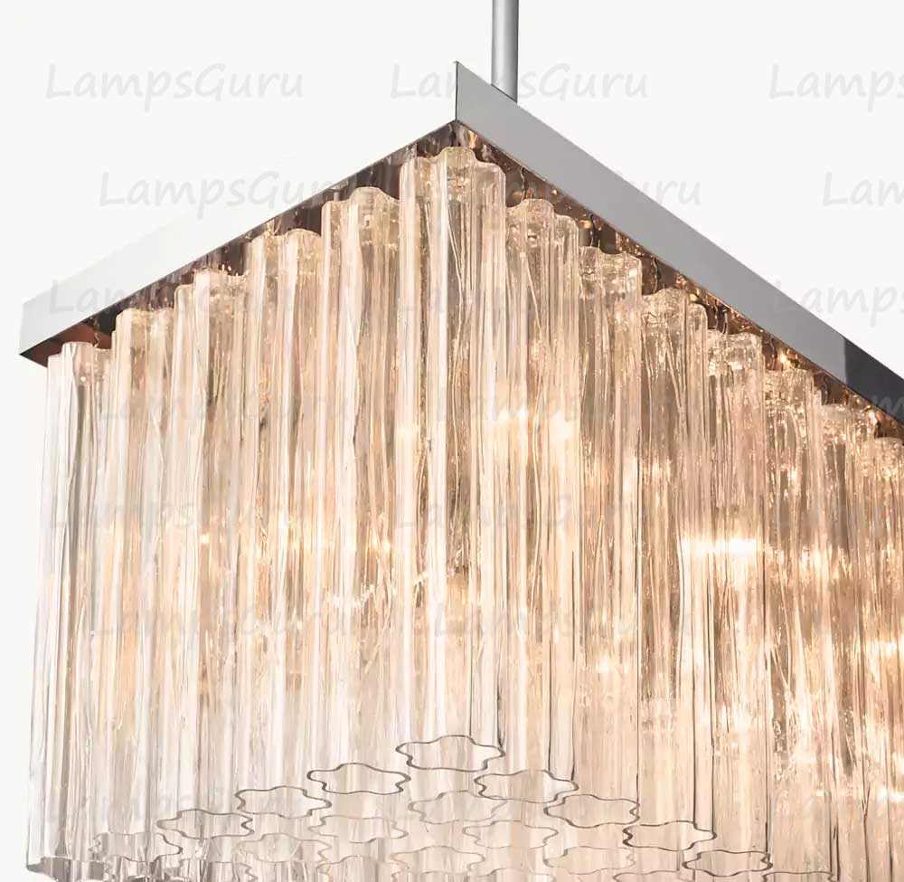 Cieloy Rectangular Chandelier 54"