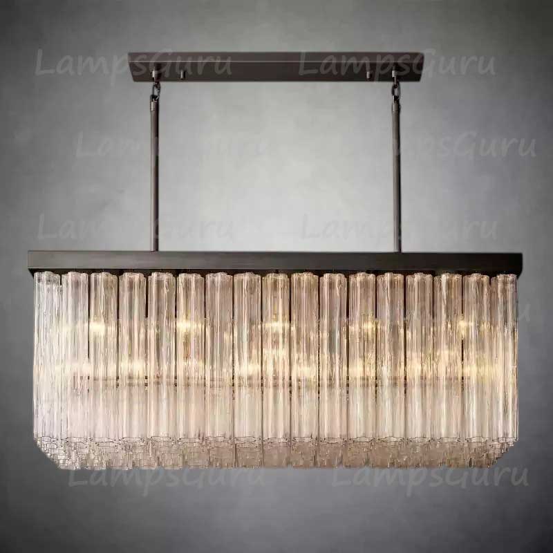 Cieloy Rectangular Chandelier 54"