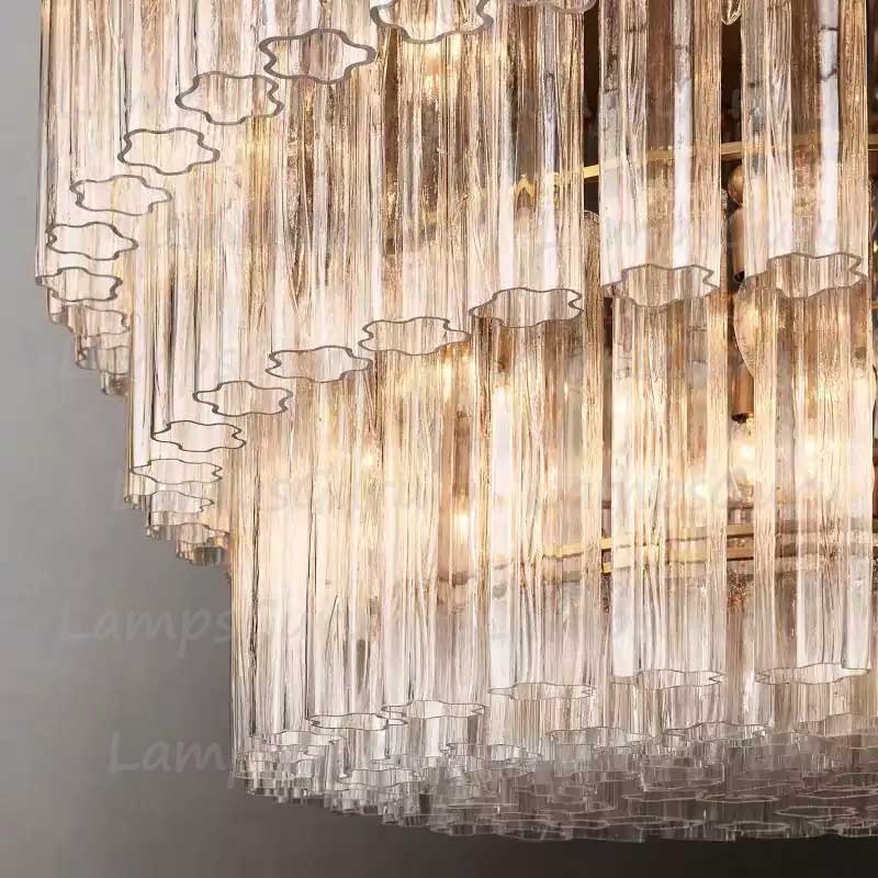 Cieloy Three-Tier Round Chandelier 48"