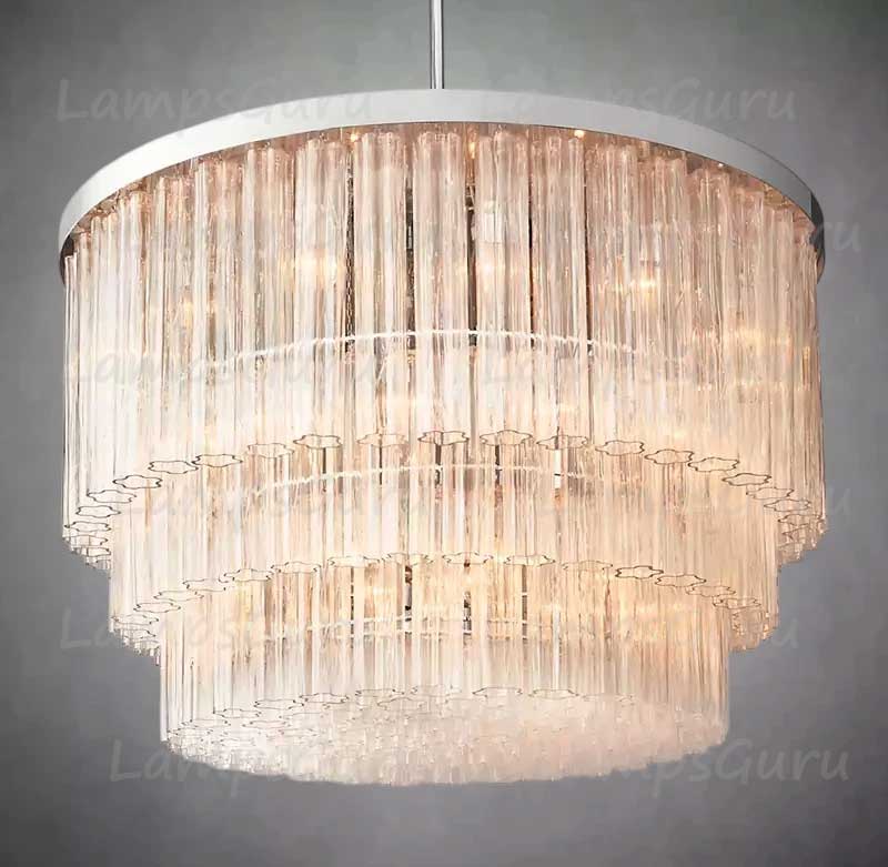 Cieloy Three-Tier Round Chandelier 48"