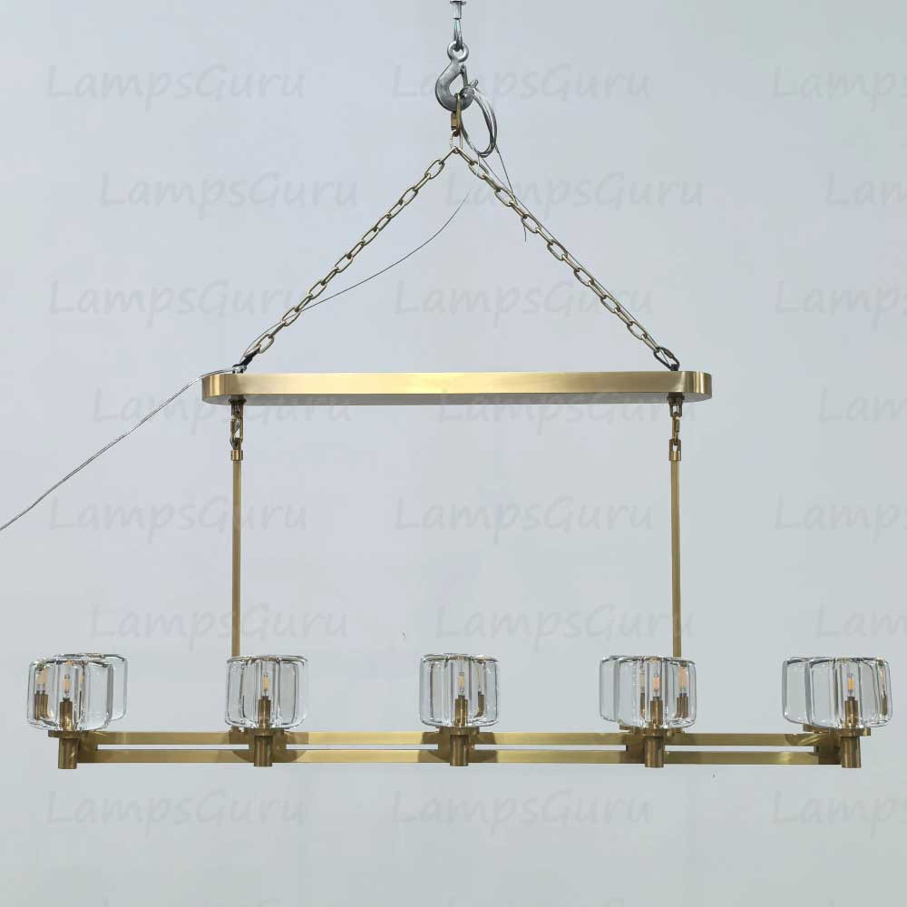 Demareta Double Linear Chandelier 54"