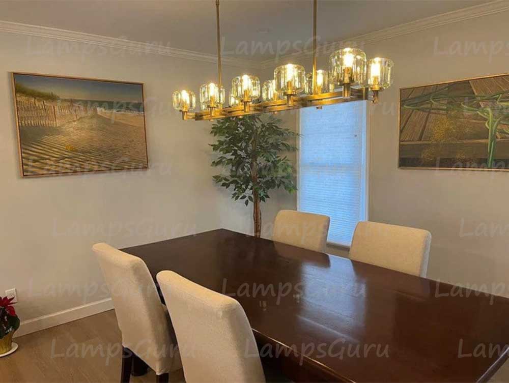 Demareta Double Linear Chandelier 54"