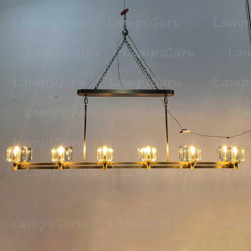 Demareta Double Linear Chandelier 72"