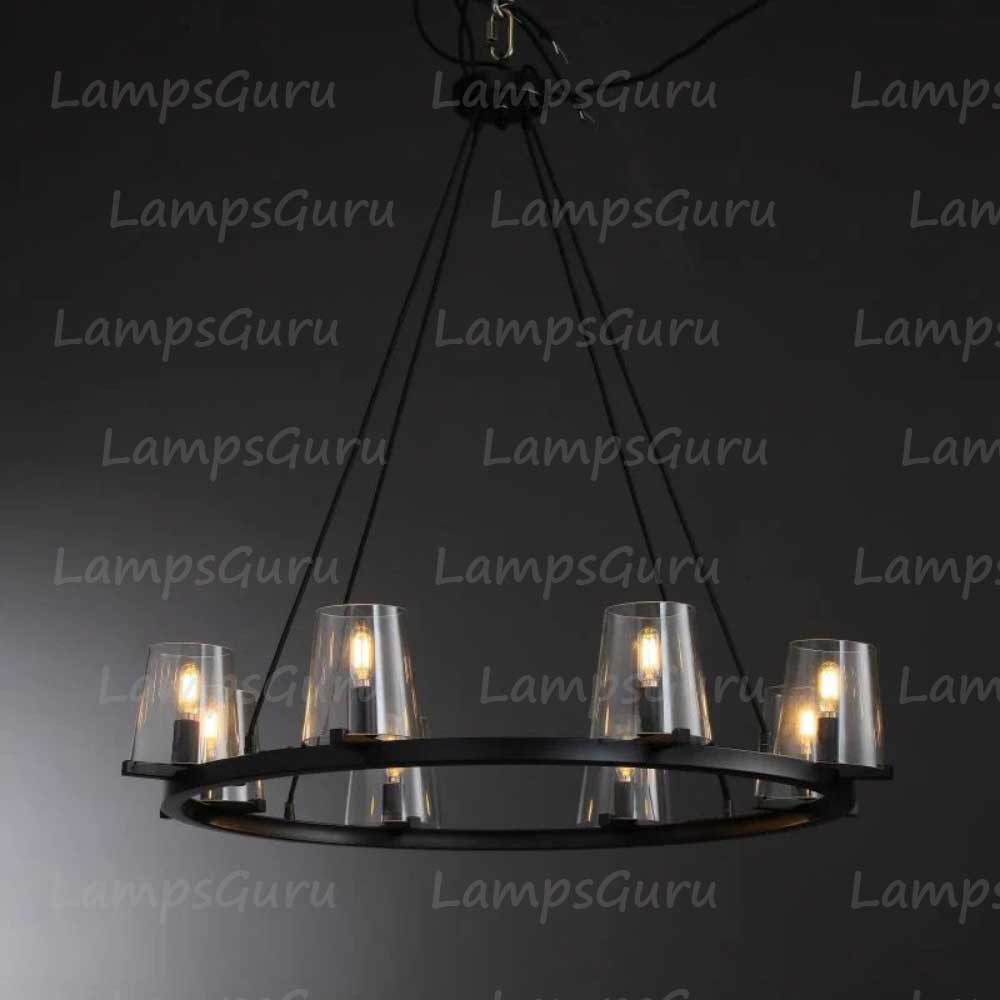 Pauillace Round Chandelier 36"