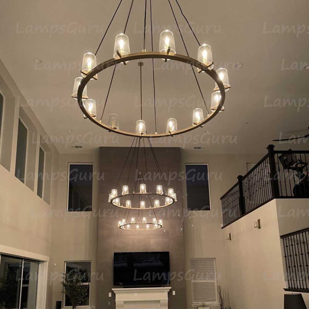 Pauillace Round Chandelier 48"