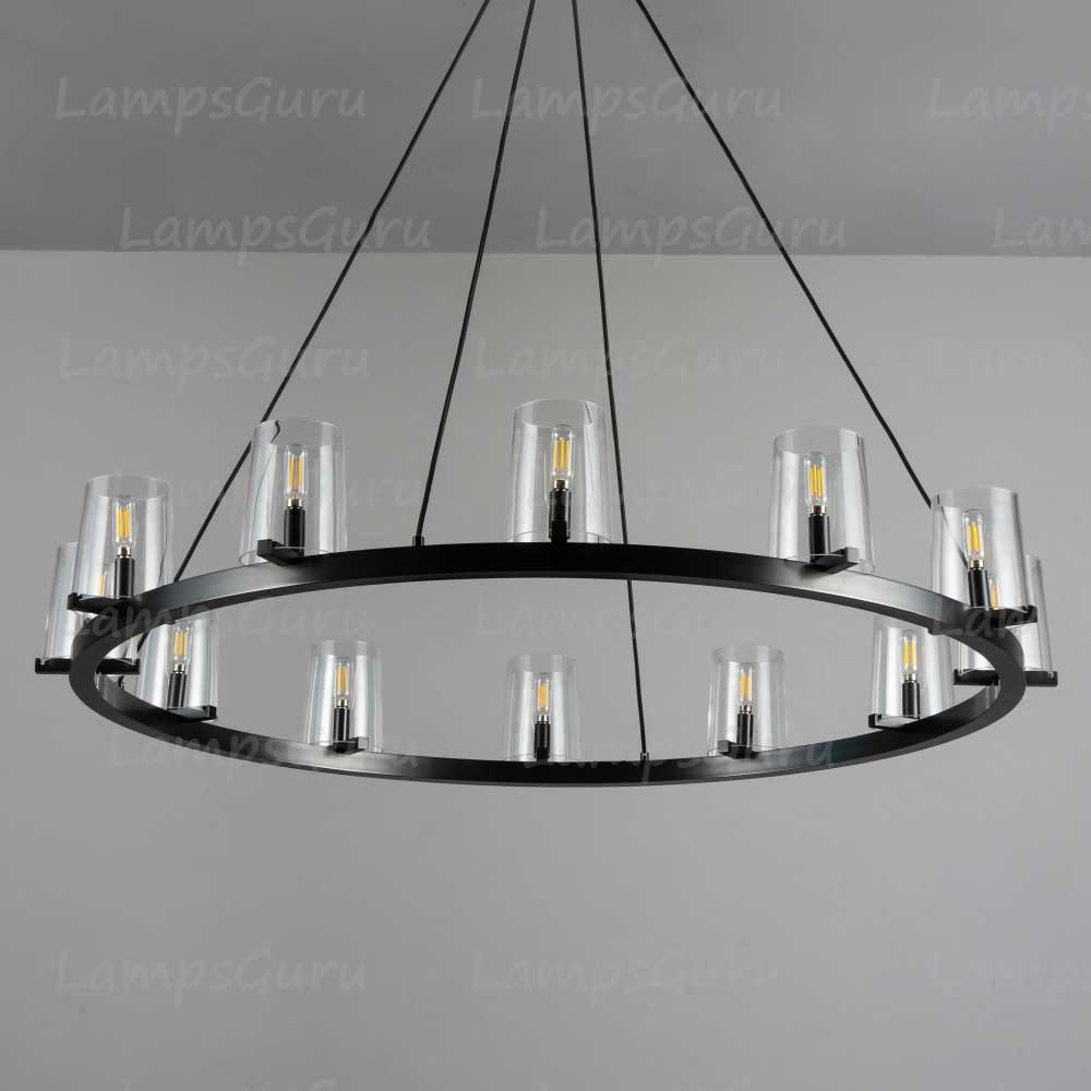 Pauillace Round Chandelier 48"