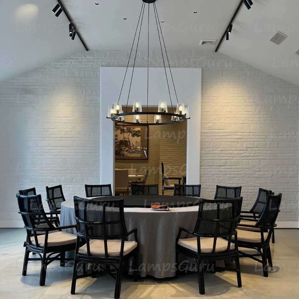 Pauillace Round Chandelier 48"
