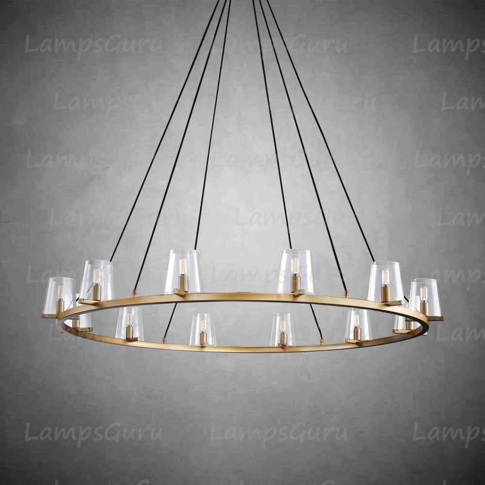 Pauillace Round Chandelier 60"