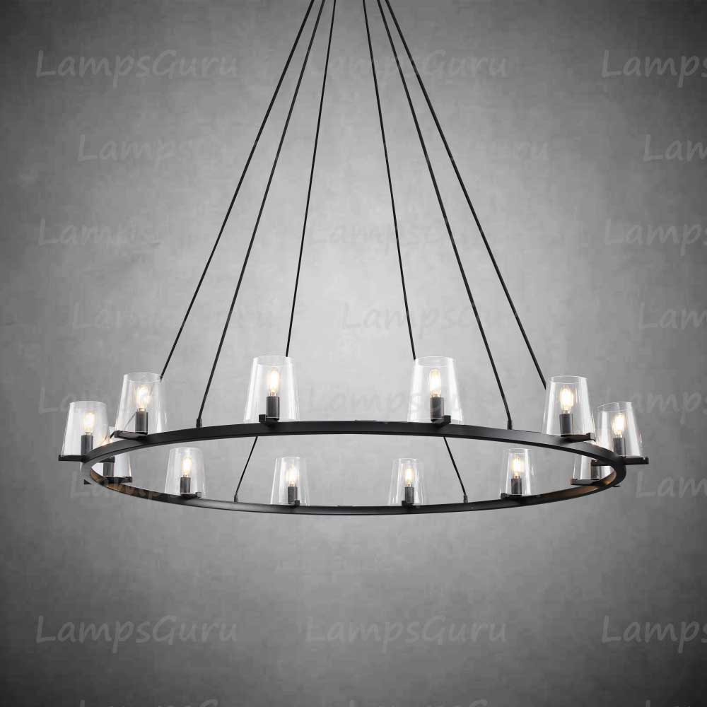 Pauillace Round Chandelier 60"
