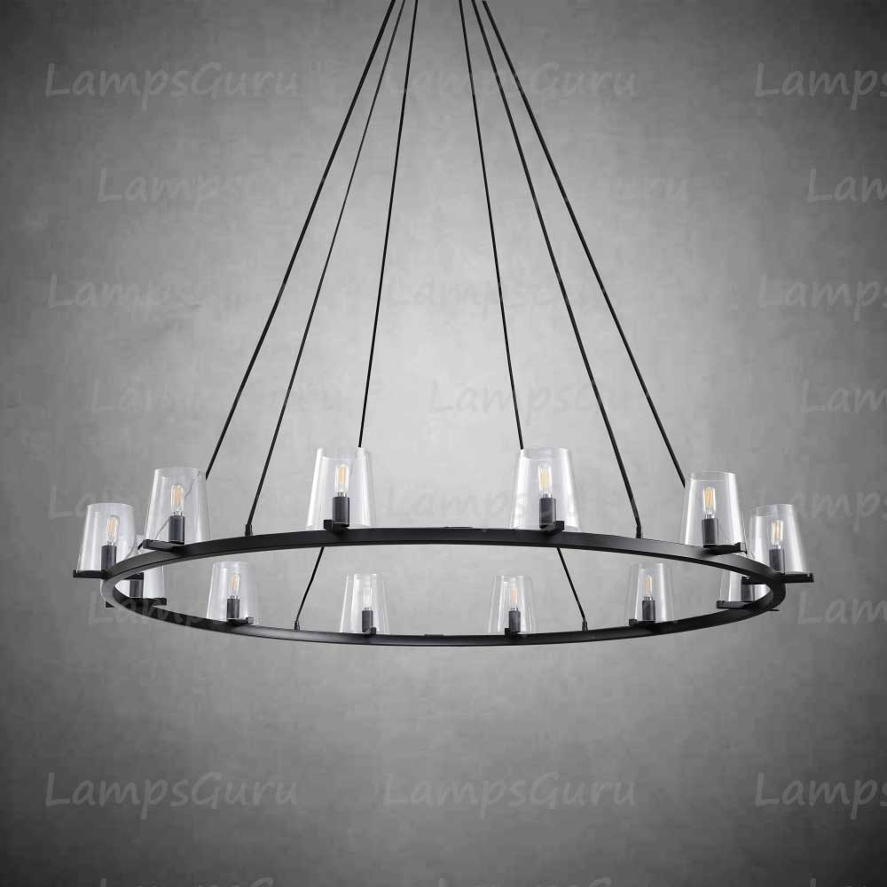Pauillace Round Chandelier 60"